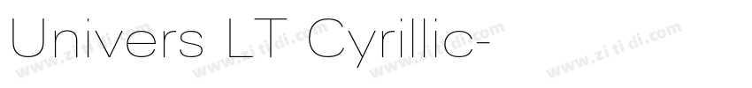 Univers LT Cyrillic字体转换 Univers LT Cyrillic字体转换